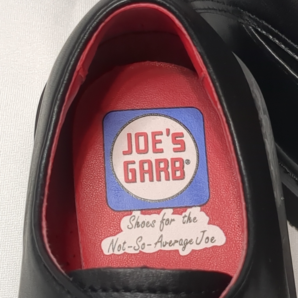 🕸️Rare Vintage Kids Black Leather Dress Shoes US 4 Retro Goth - Picture 9 of 11